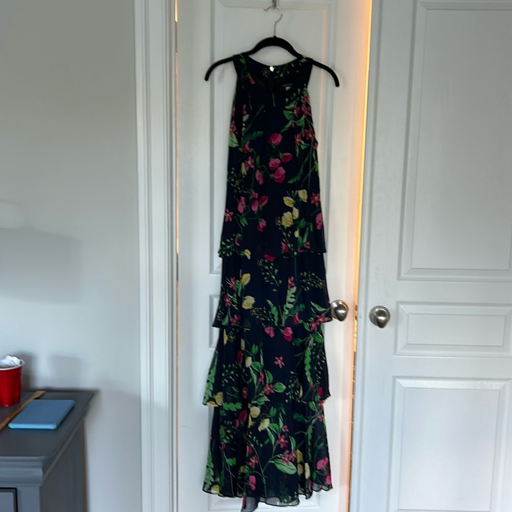 Navy Blue Floor Length Dress